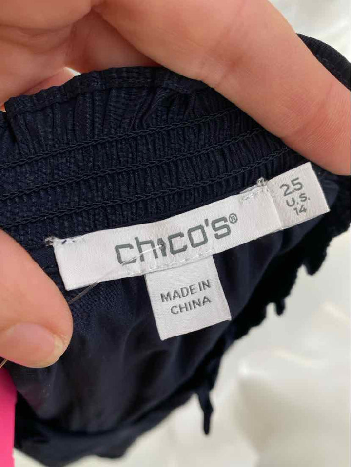 Size 14 Chico's Navy Shirt
