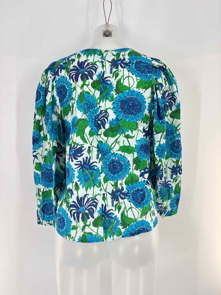 Size S Blue Print Shirt