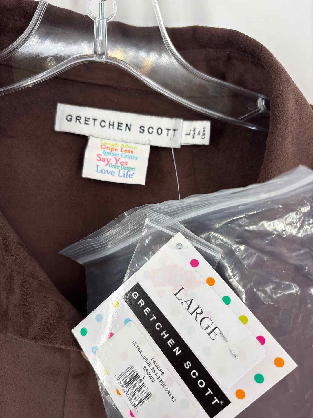Size L Gretchen Scott Brown Dress