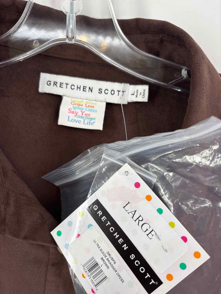 Size L Gretchen Scott Brown Dress