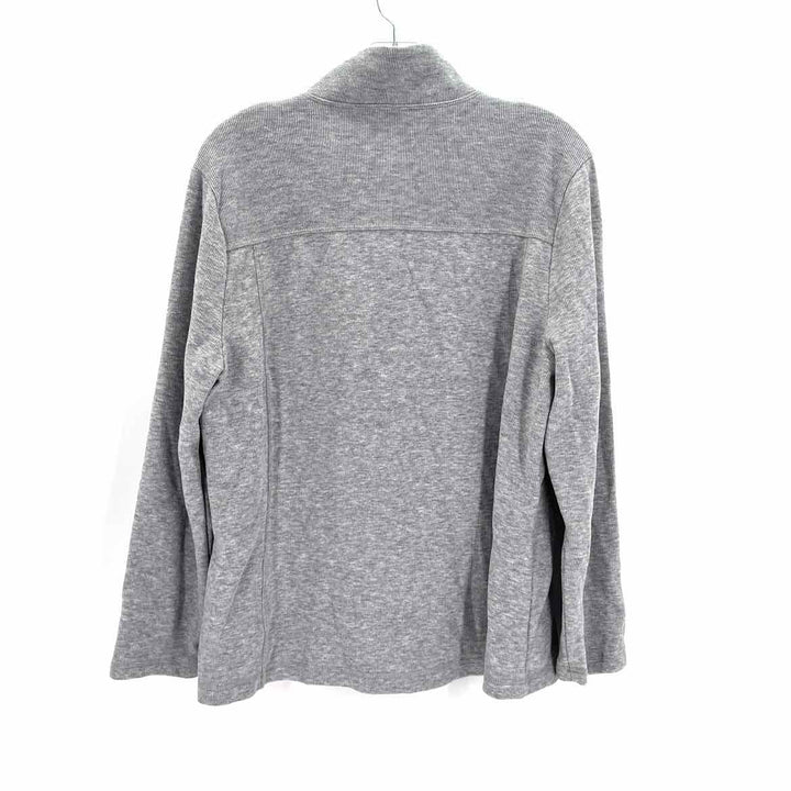 Size XL Talbots Gray Cotton Cardigan