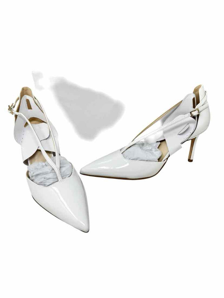 Shoe Size 8 Nine West White PATENT Pumps