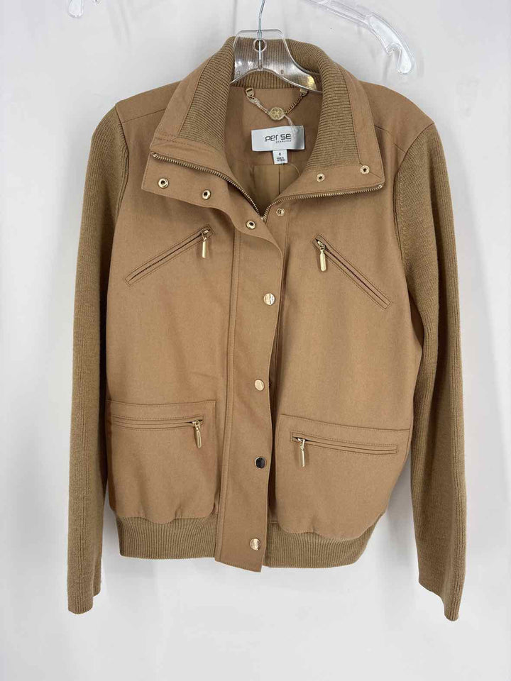 Size 6 PER SE Tan Jacket
