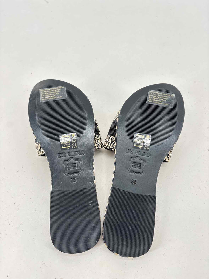 Shoe Size 38 Black Sandals