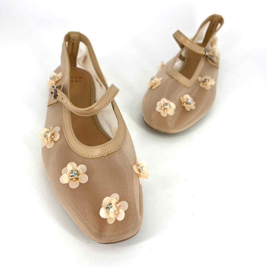 Shoe Size 8 A NEW DAY Nude Faux Leather Mesh Flats