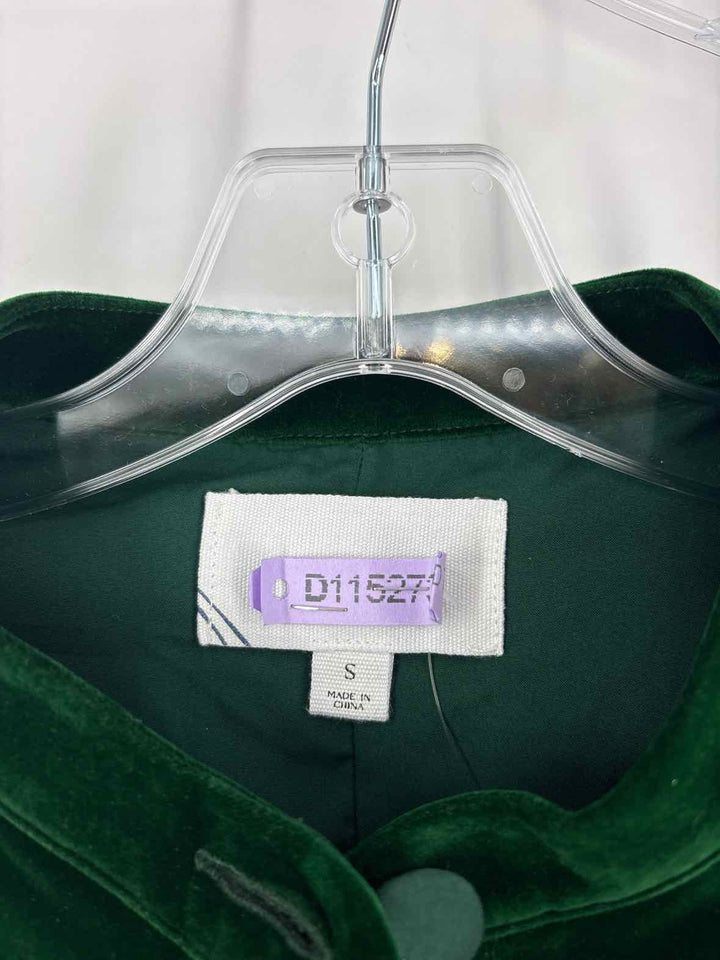 Size S POMANDER PLACE Green Velour Dress