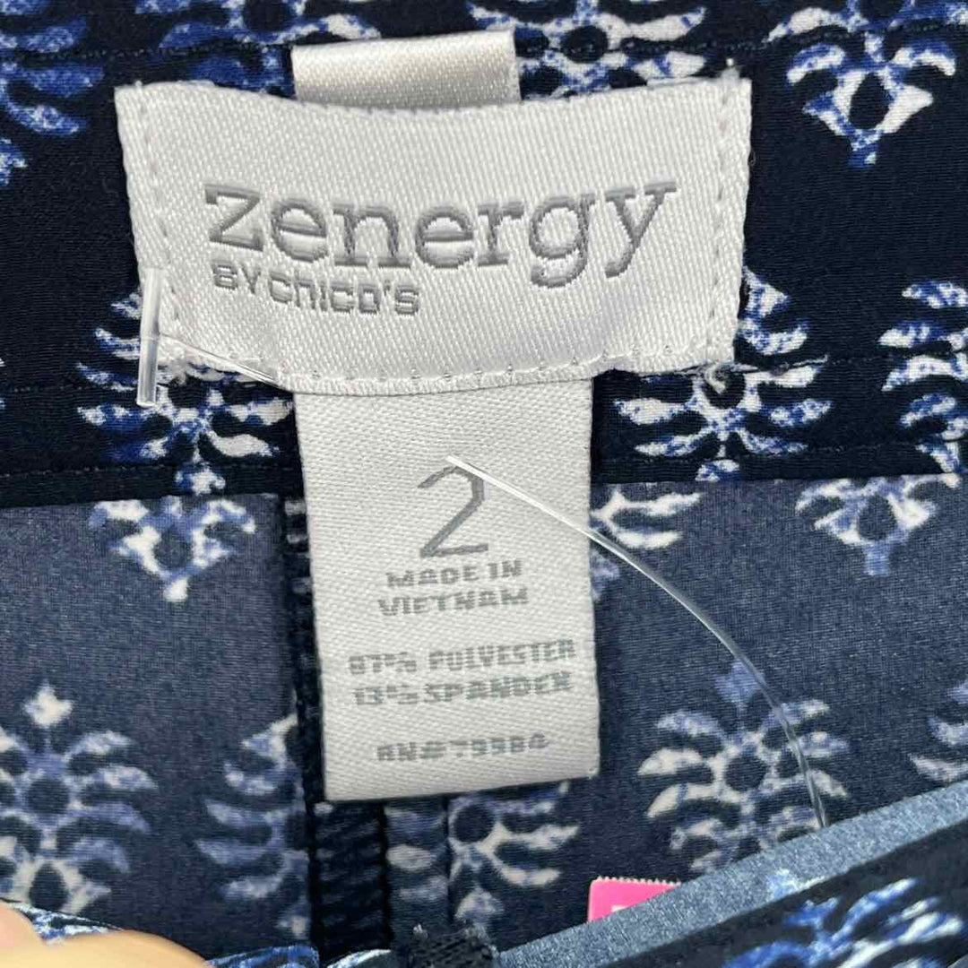 Size XL Chico's Navy Print Pants