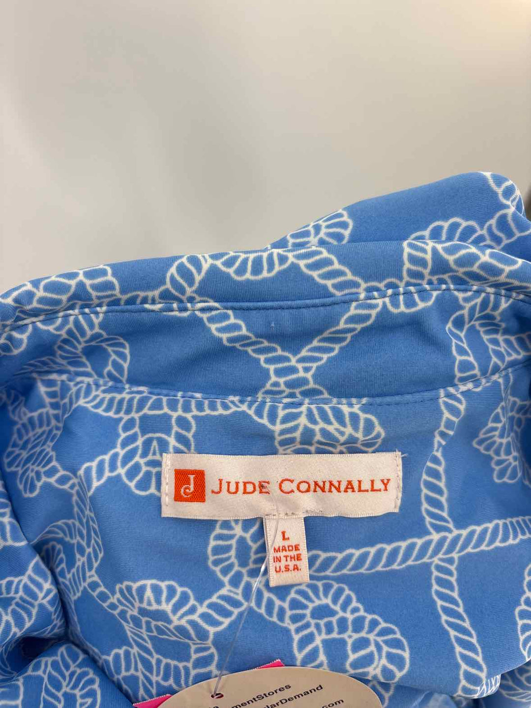Size L Blue Print Dress