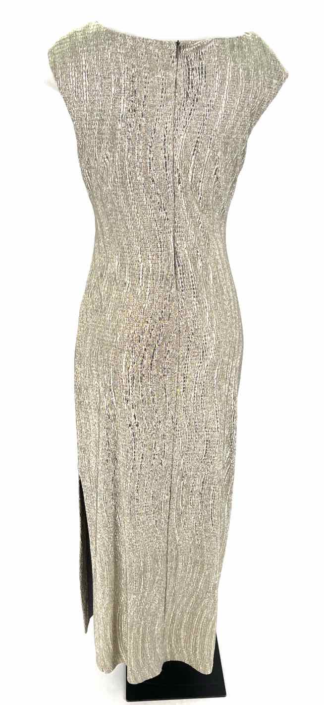 Size 10 CONNECTED APPAREL Gold Dress