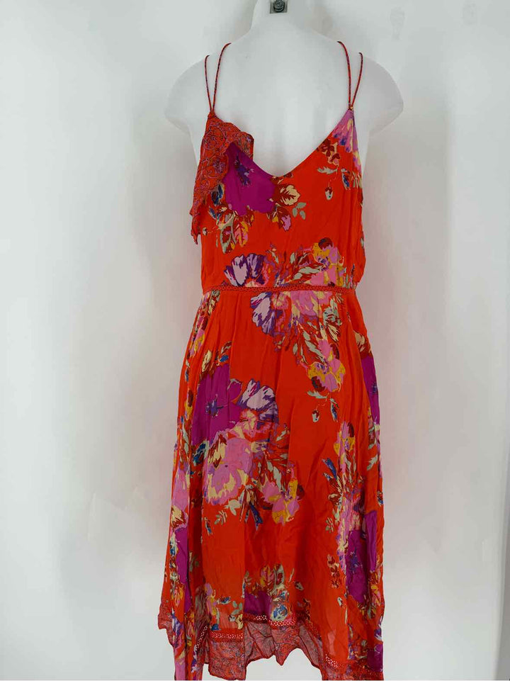 Size 14 MAEVE ORANGE PRINT Dress