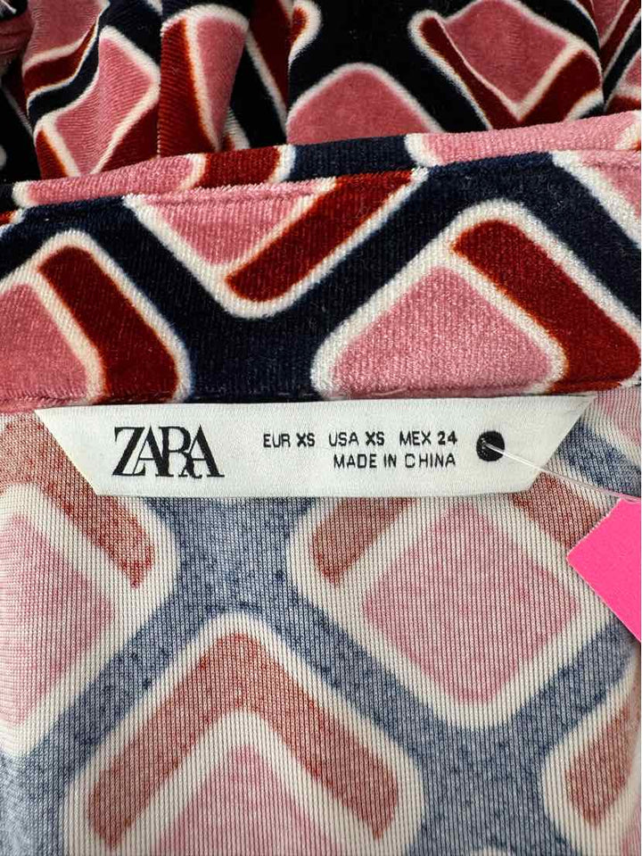 Size XS ZARA PINK PRINT Dress