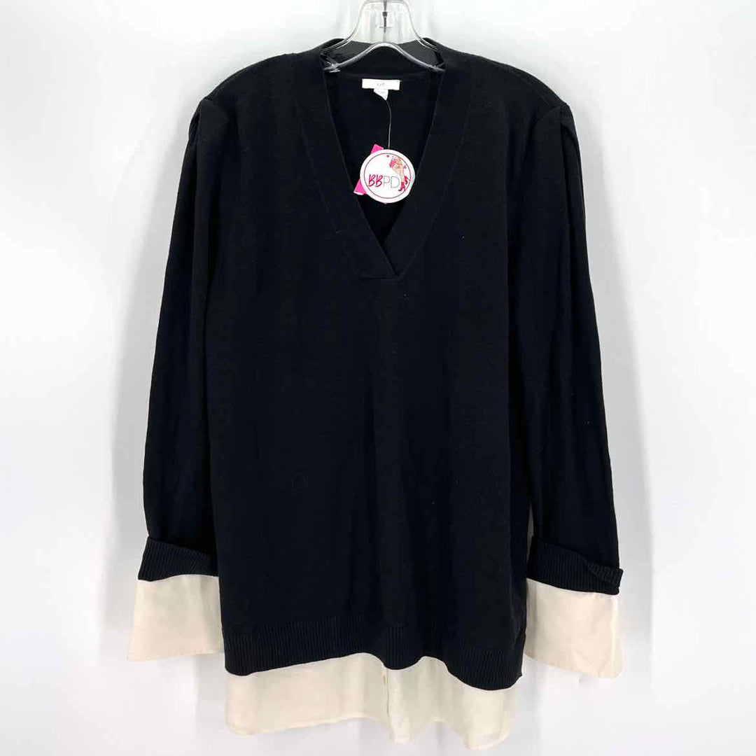 Size L J JILL Black Sweater