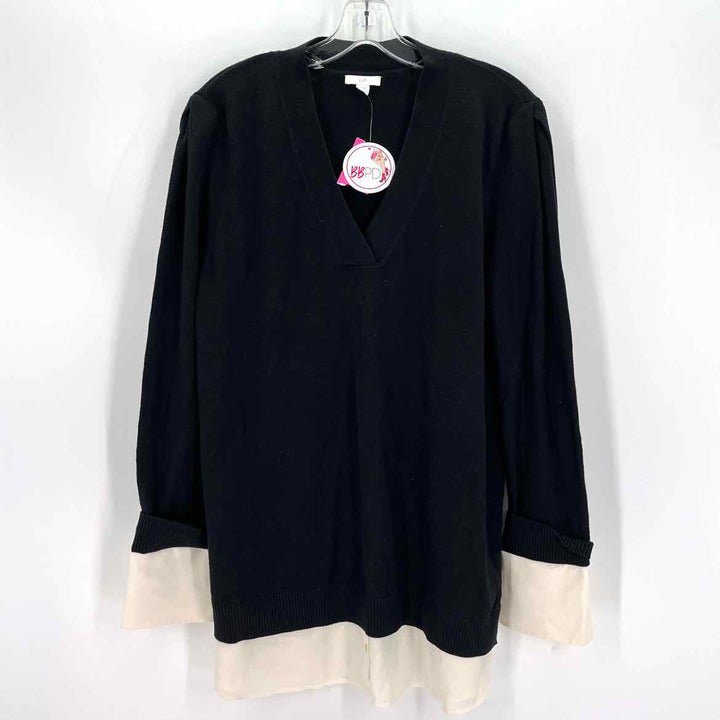 Size L J JILL Black Sweater