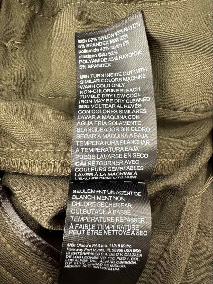 Size 4 White House Black Market Olive Pants