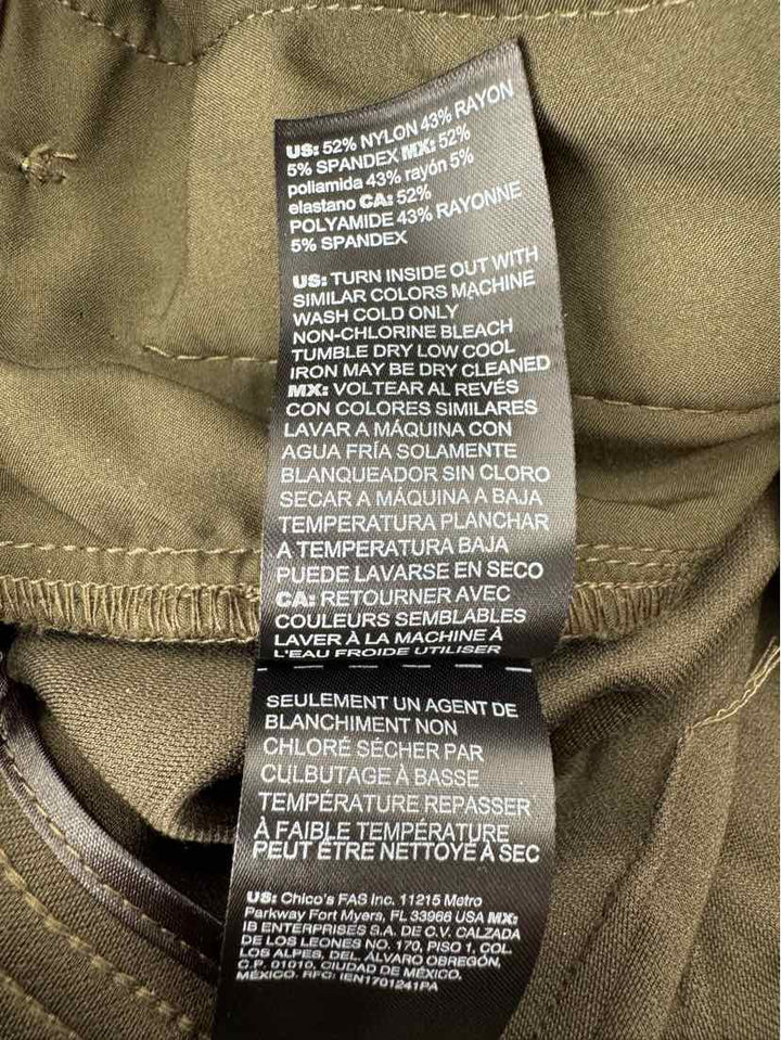 Size 4 White House Black Market Olive Pants