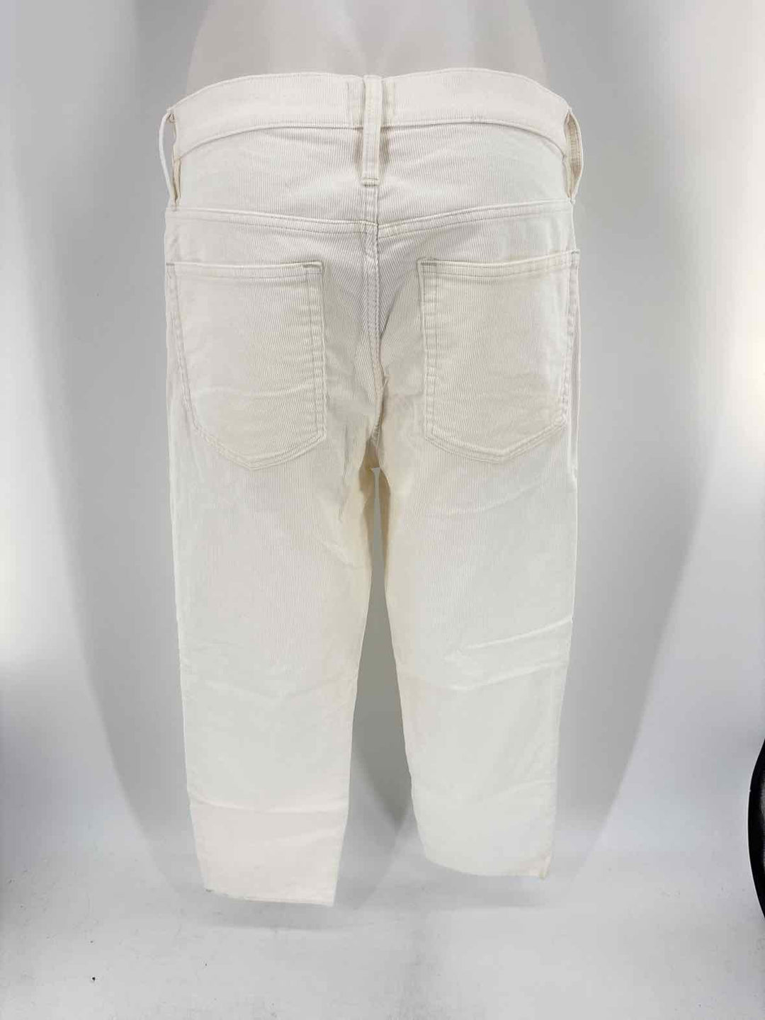 Size 31 J Crew Ivory Corduroy Pants