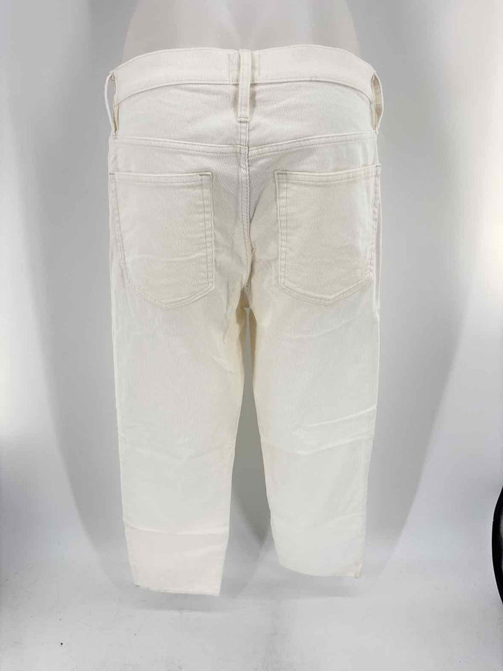 Size 31 J Crew Ivory Corduroy Pants