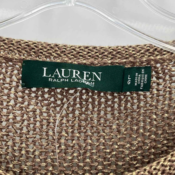 Size L RALPH LAUREN Brown Sweater
