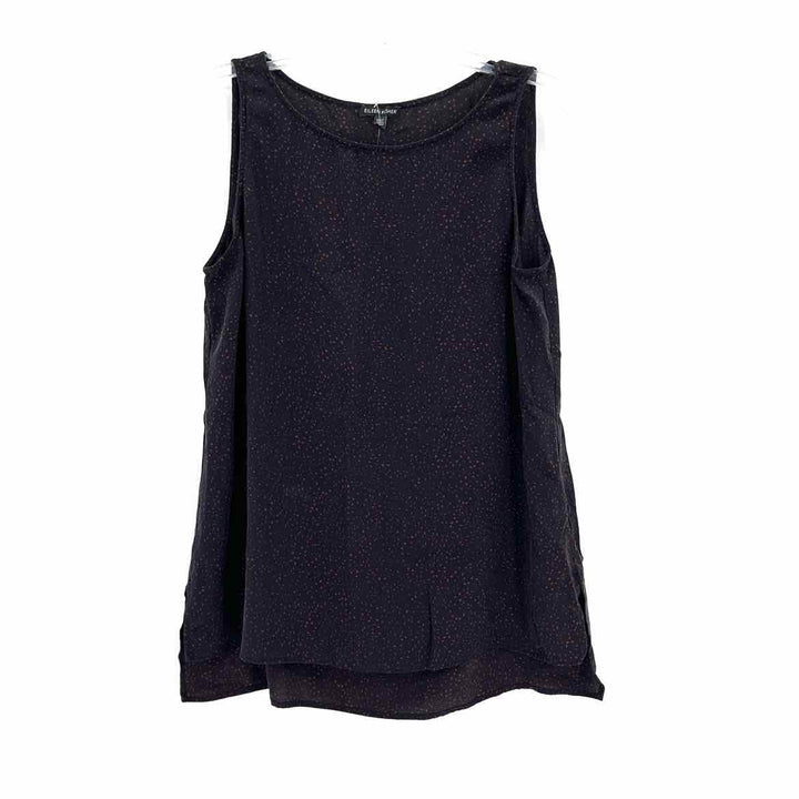 Size L Eileen Fisher Navy Silk Shirt