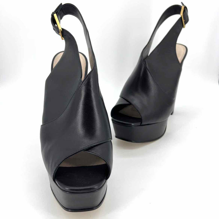 Shoe Size 11 SCHUTZ Black Leather Heels