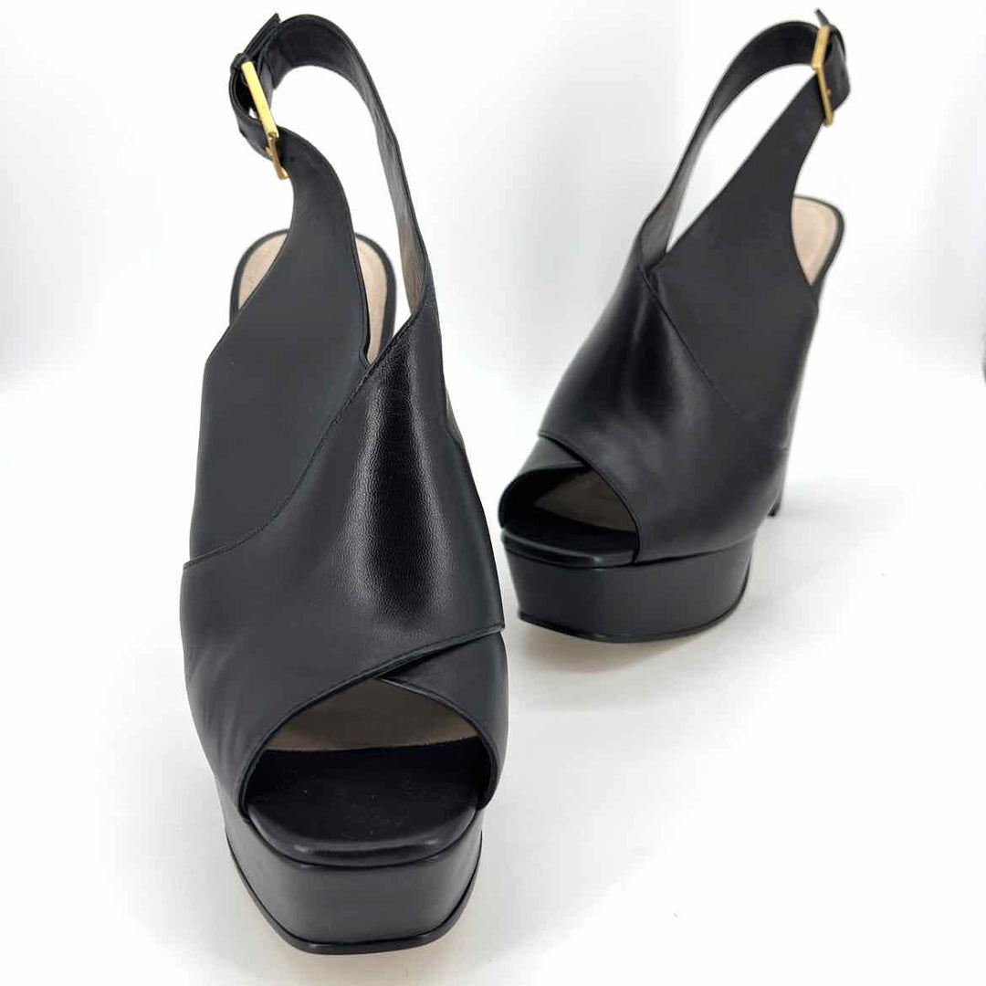 Shoe Size 11 SCHUTZ Black Leather Heels