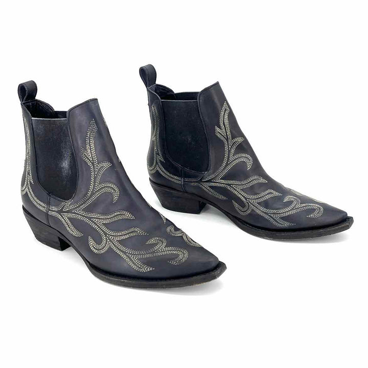 Shoe Size 7.5 FREE PEOPLE Black Leather Boots