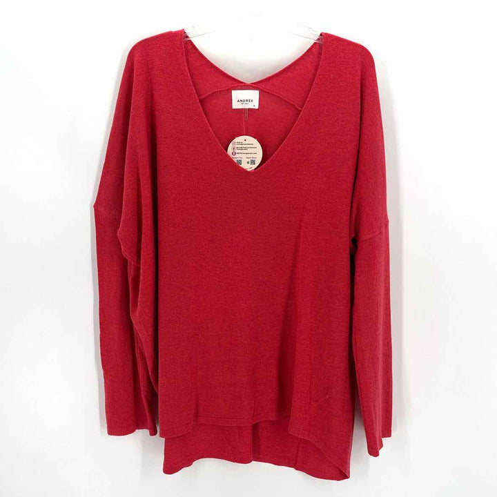 Size 1X Coral Knit Sweater