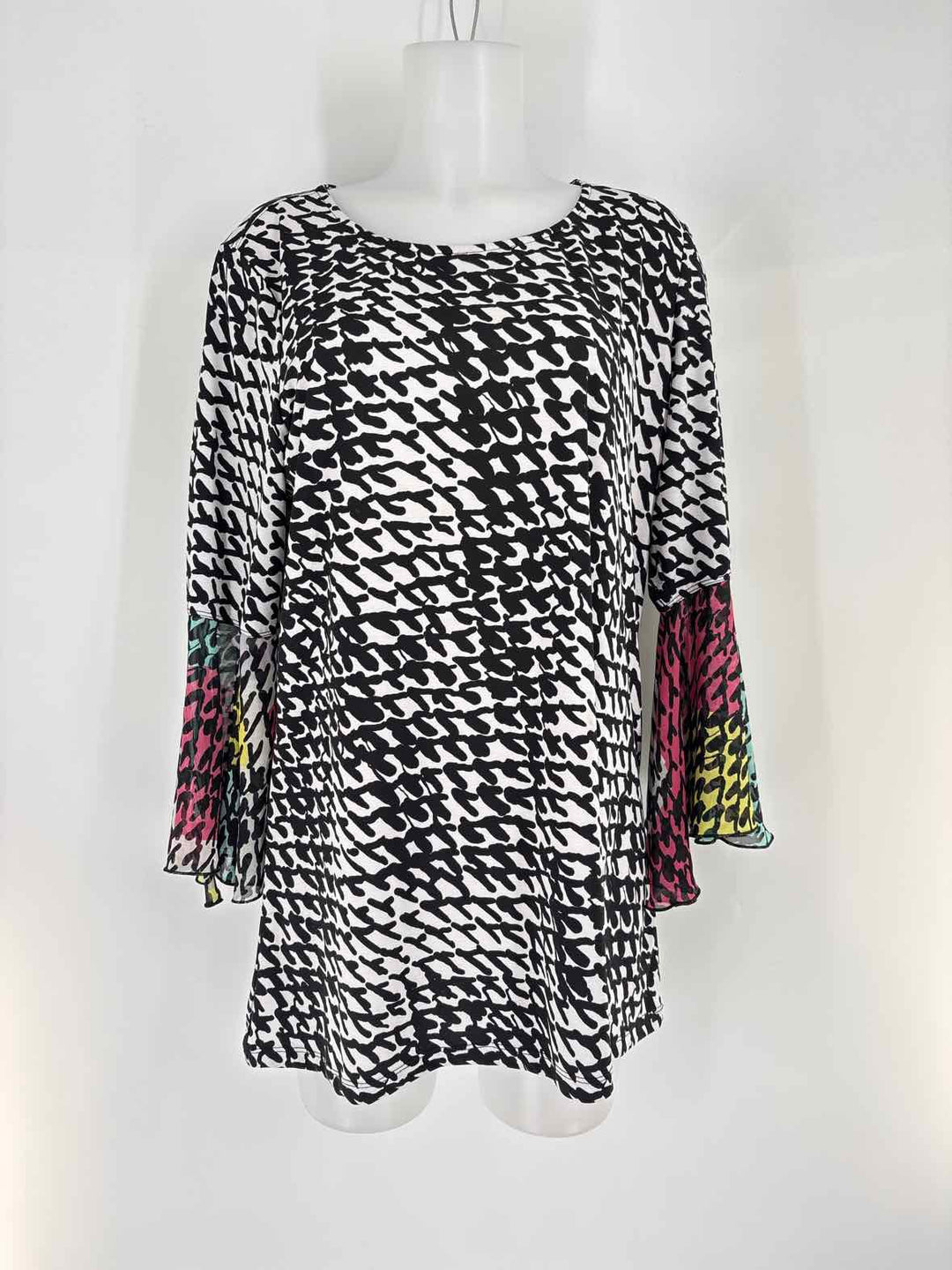 Size L MULTIPLES Black/White Shirt