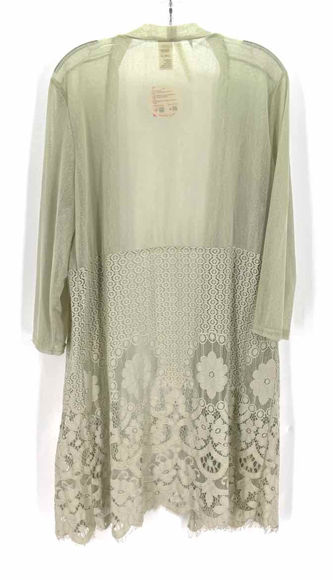 Size XL F2F Sage Mesh Lace Cardigan