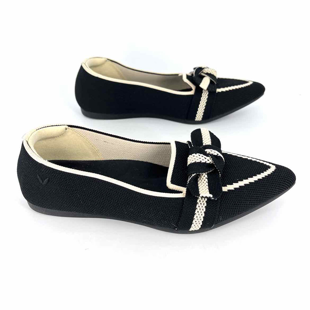 Shoe Size 36.5 VIVAIA Black Knit Flats