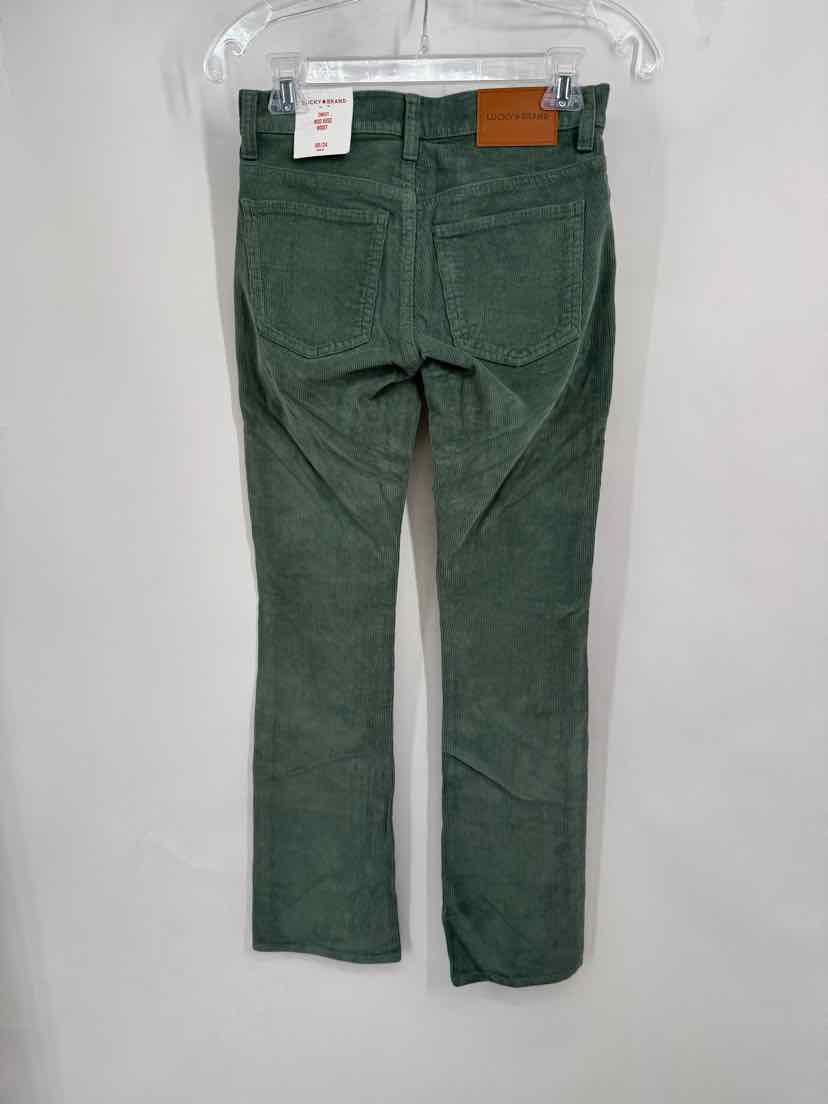 Size 24 LUCKY Green Corduroy Pants