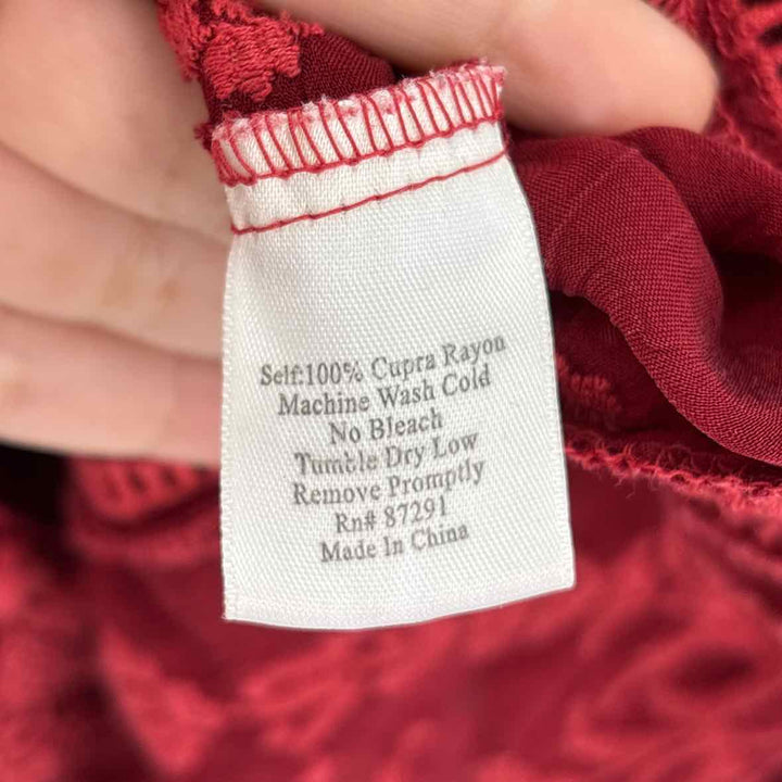 Size XL Johnny Was Red Shirt
