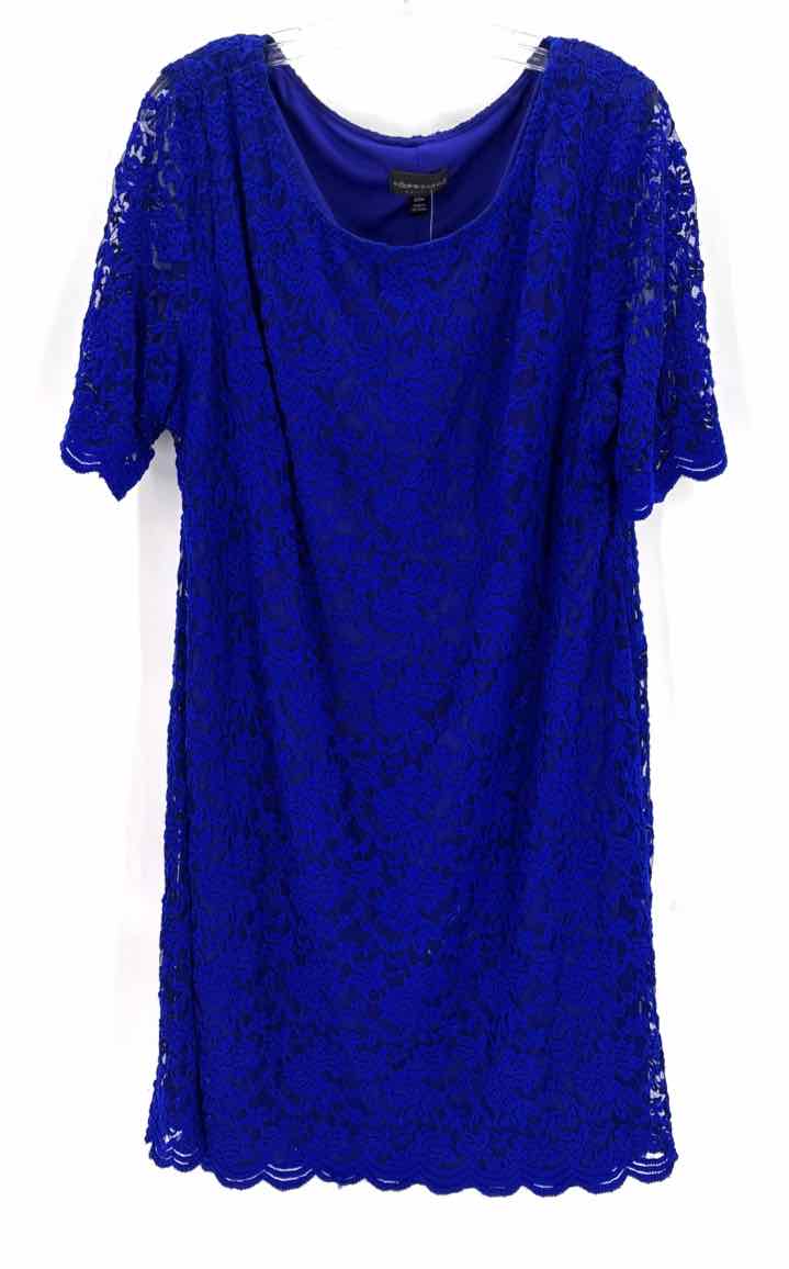 Size 20 CONNECTED APPAREL Royal Blue Lace Dress