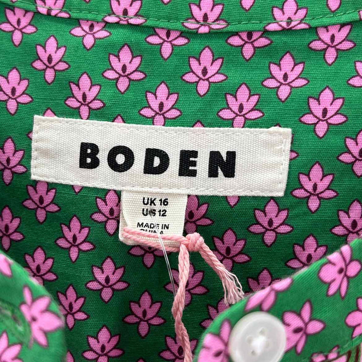 Size 12 Boden PINK PRINT Shirt