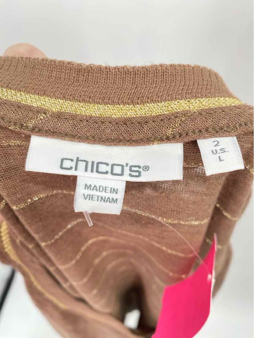 Size L Chico's Brown Shirt