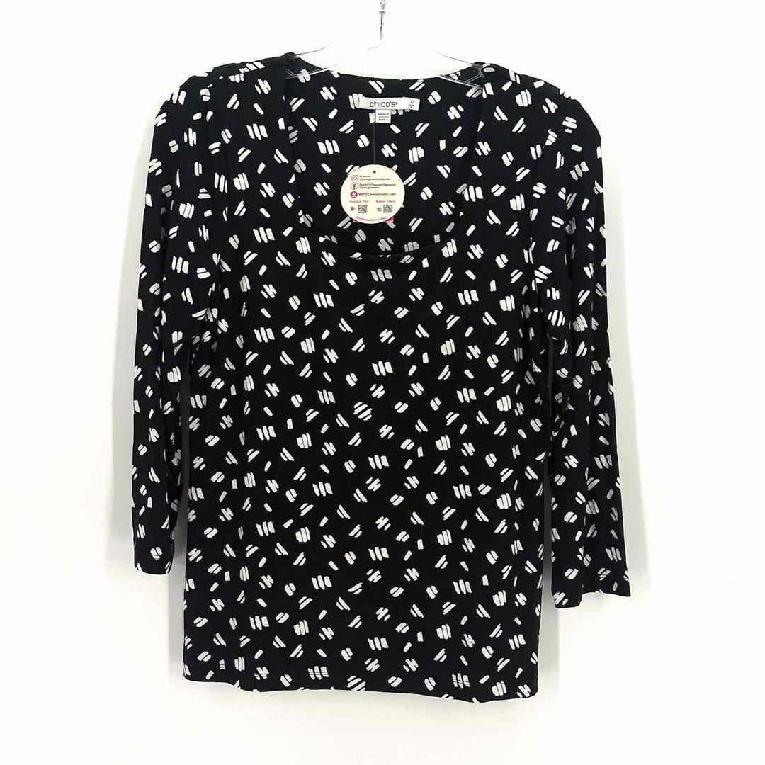 Size S Chico's Black Knit Shirt