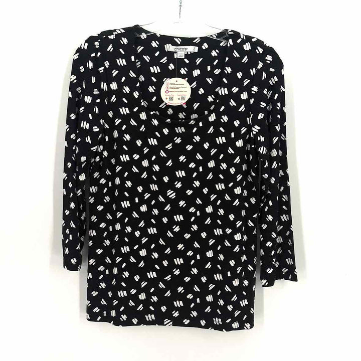 Size S Chico's Black Knit Shirt