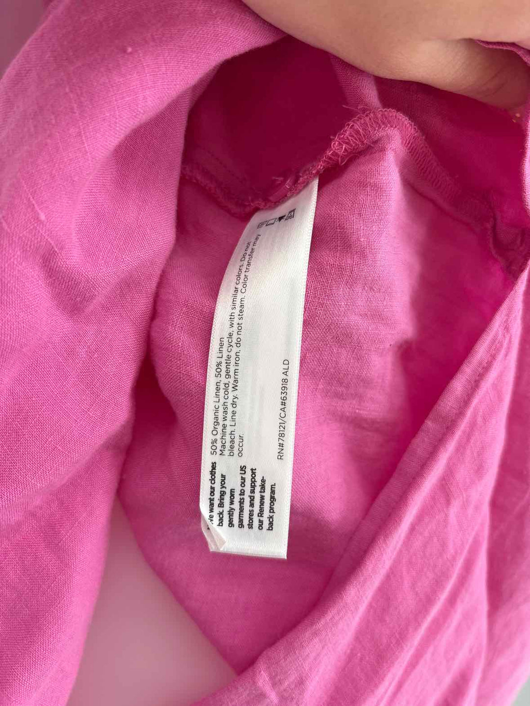 Size M Eileen Fisher Pink Shirt