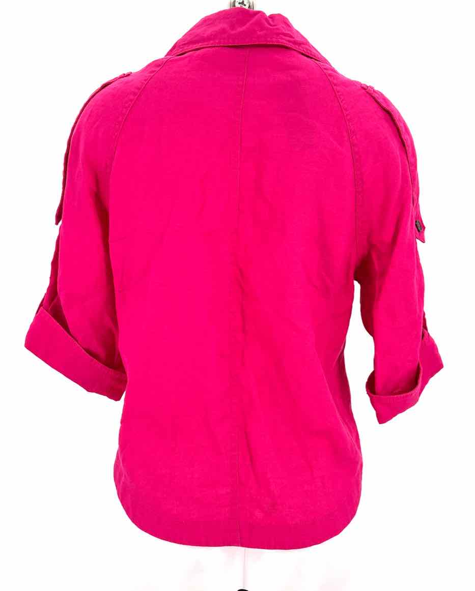 Size M Chico's Pink Linen Jacket