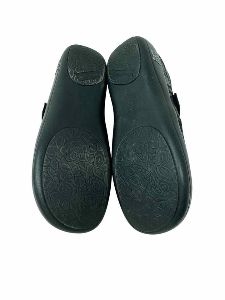 Shoe Size 39 ALEGRIA Black Leather Flats