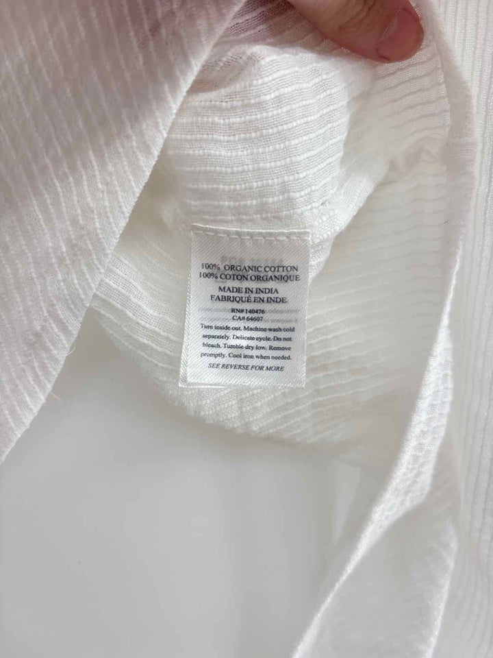 Size L FAHERTY White Cotton Shirt