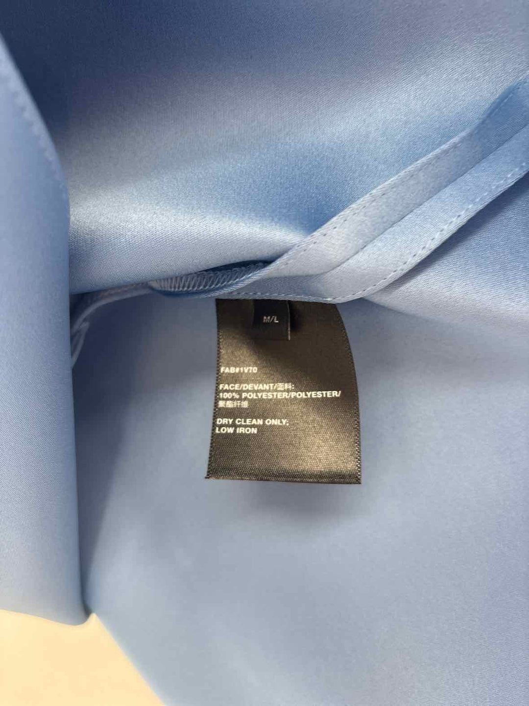 Size M/L LAFAYETTE Blue Sateen Blazer