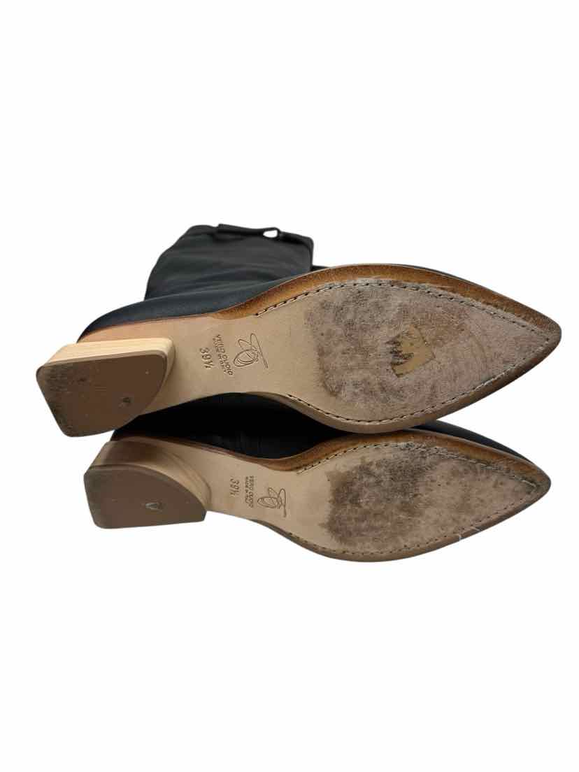 Shoe Size 39.5 Black Leather Boots