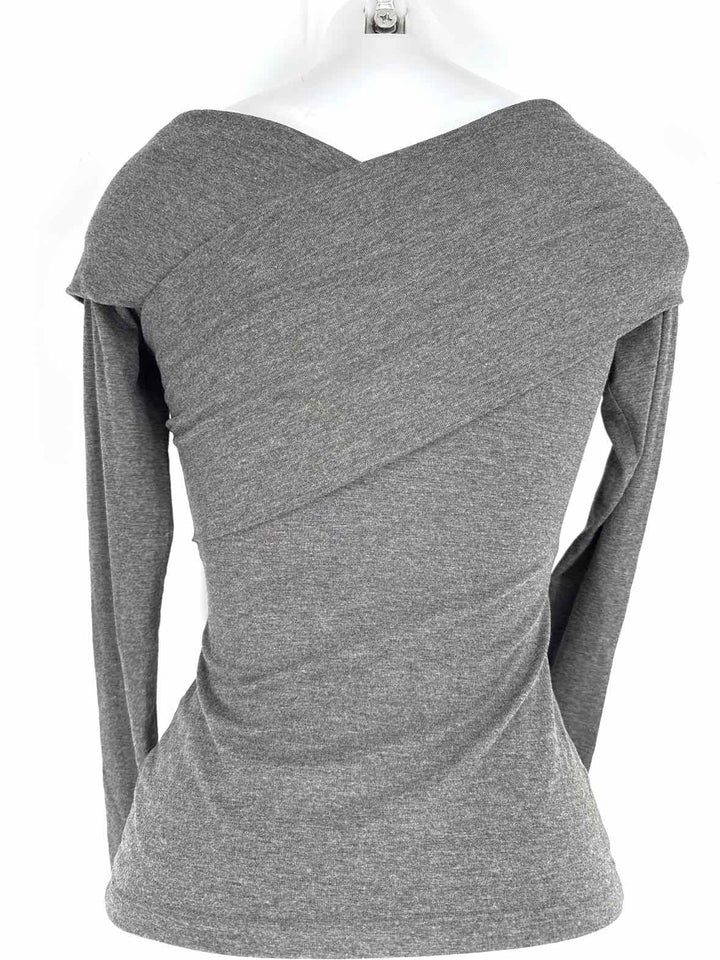 Size Petite THEORY Gray Cotton Shirt