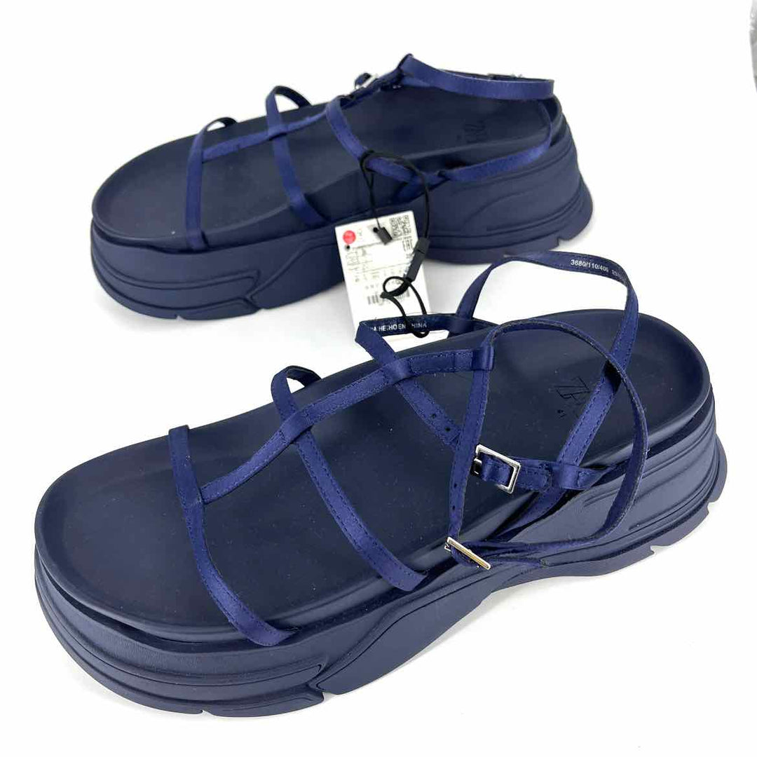 Shoe Size 41 ZARA Navy Sandals