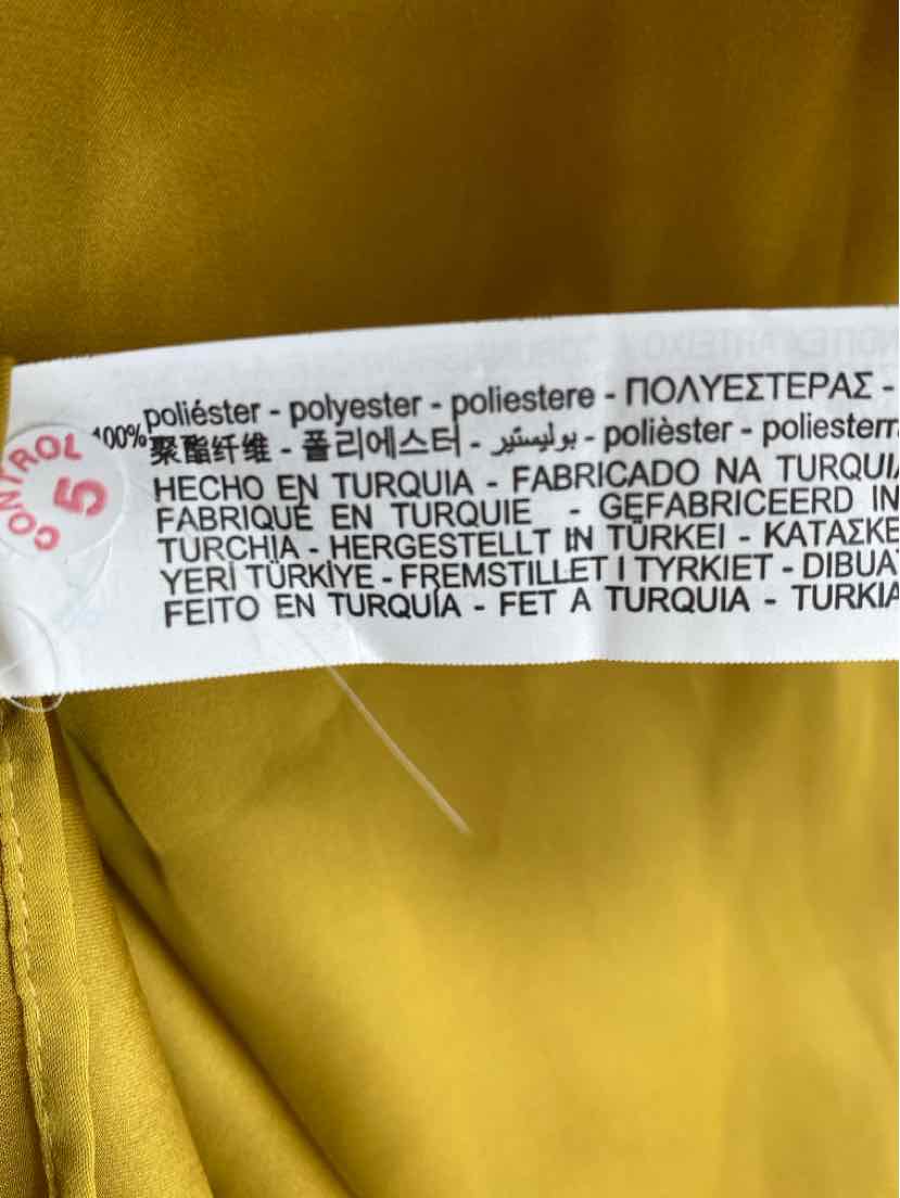 Size M ZARA Mustard Silk Dress