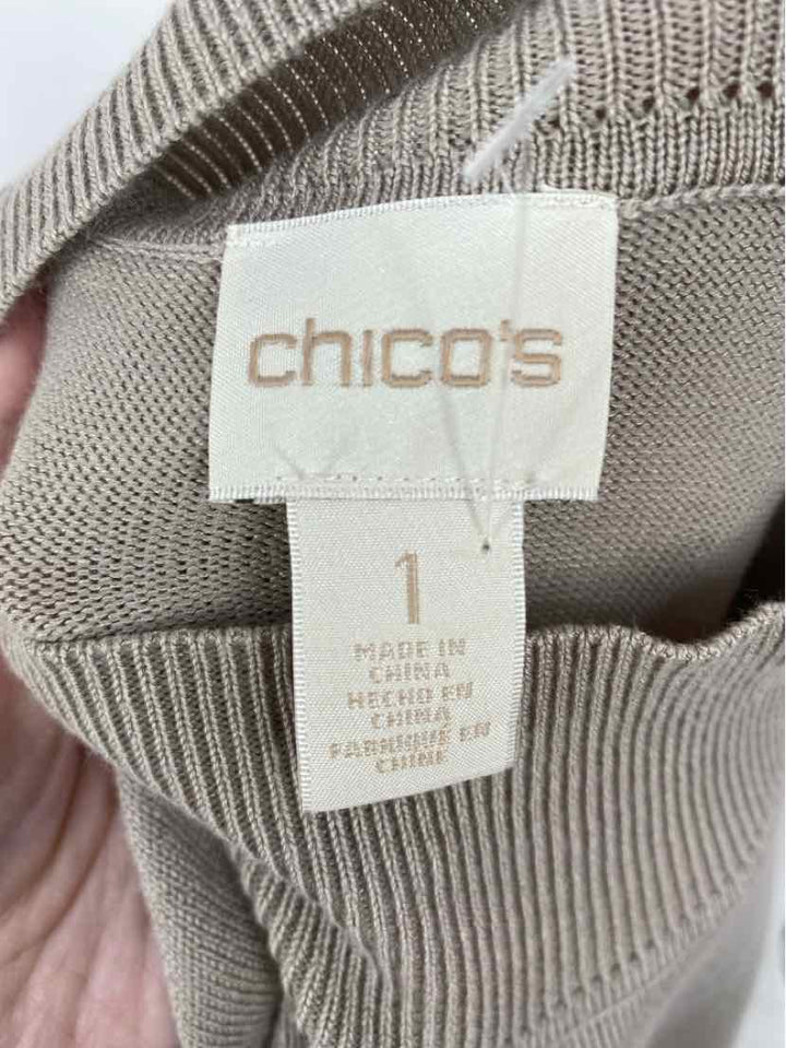 Size M Chico's Tan Sweater