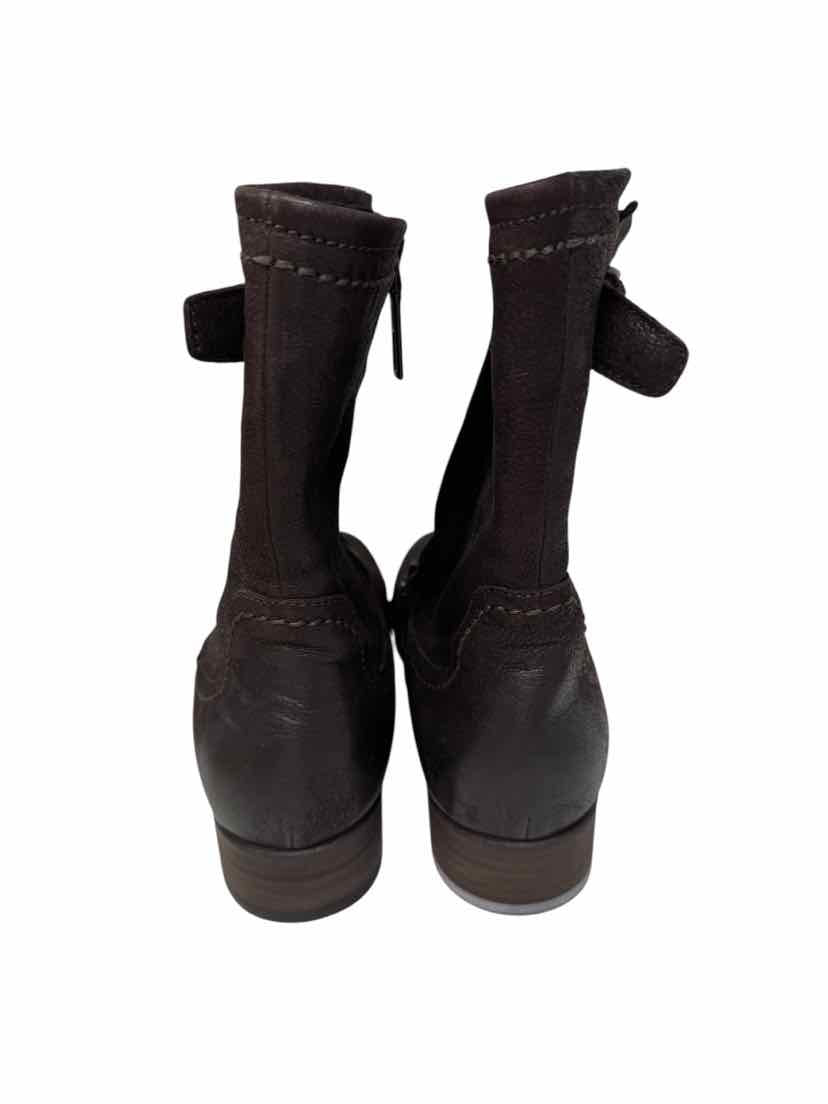 Shoe Size 40.5 PRADA Brown Leather Luxury - Boots