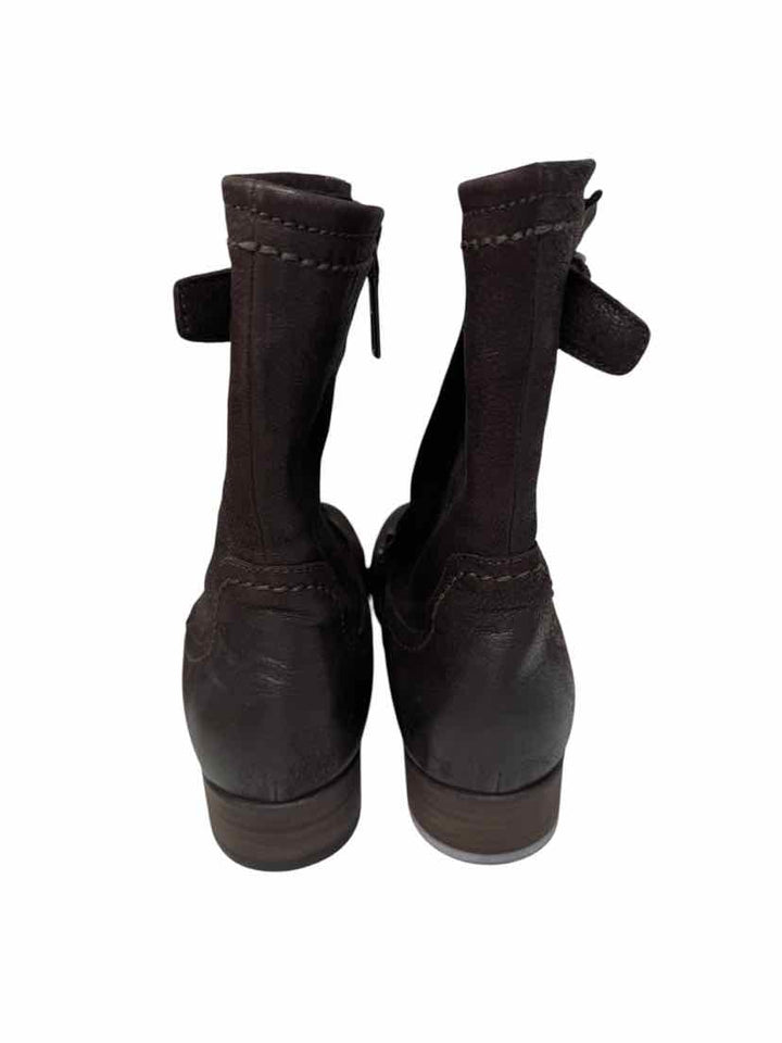 Shoe Size 40.5 PRADA Brown Leather Luxury - Boots