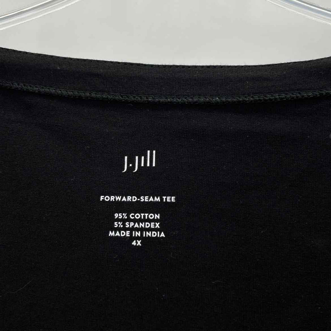 Size 2X J JILL Black Cotton Shirt